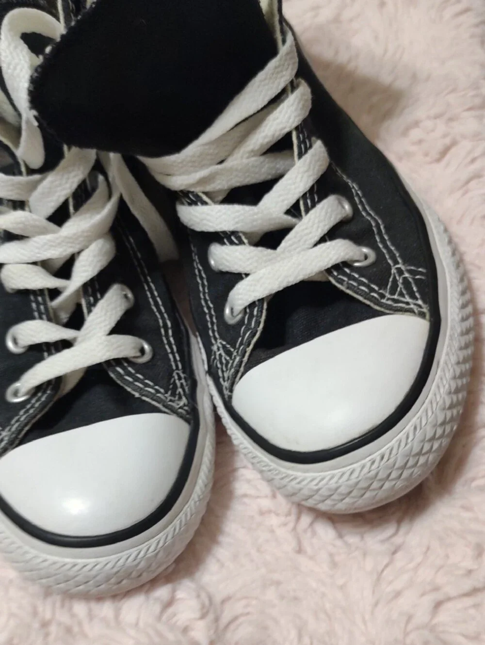 Converse Kids Mixed-Color High-Top Sneakers — Black, White, Multicolor